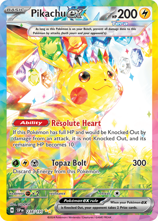 Pikachu ex - 238/191 chase card