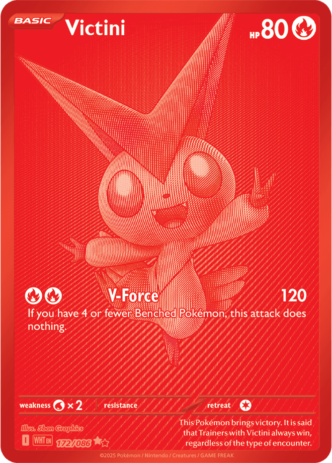 Victini - 172/086 chase card