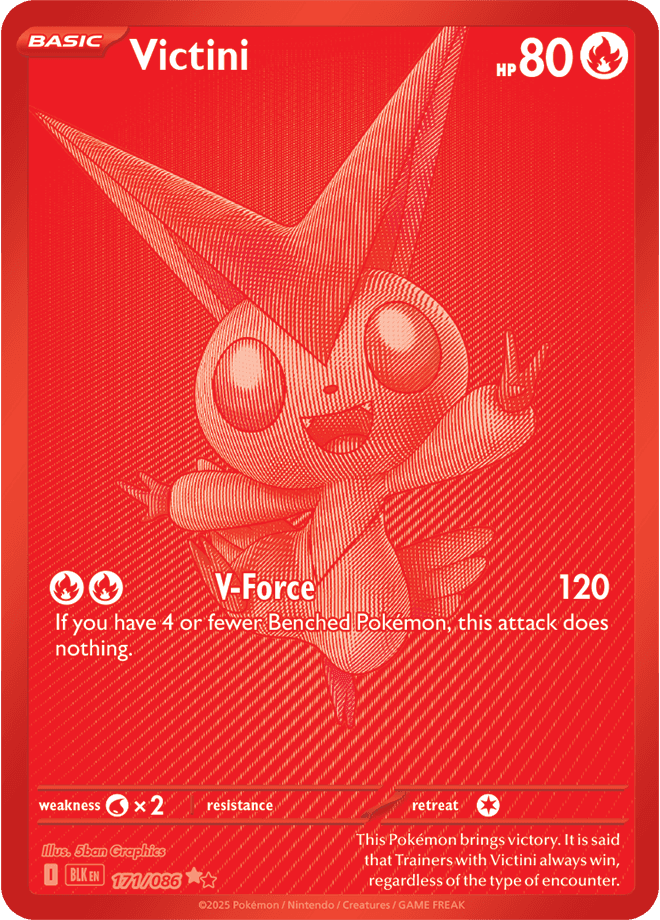 Victini - 171/086 chase card